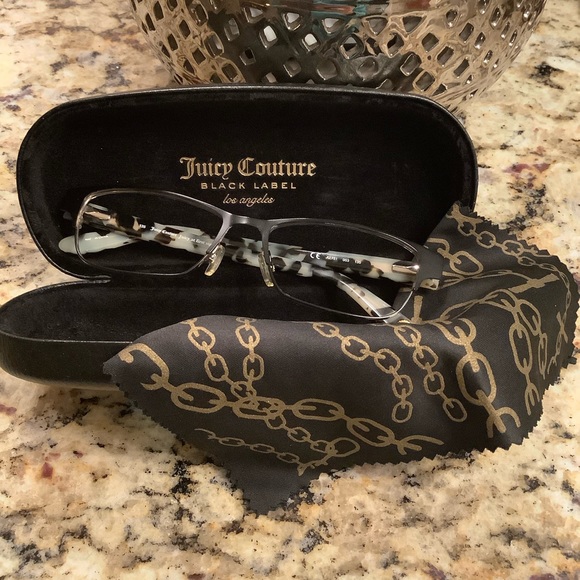 New Designer Frames Black Label Juicy Couture Full Rim Eye Glasses Frames Luxury - Picture 8 of 9